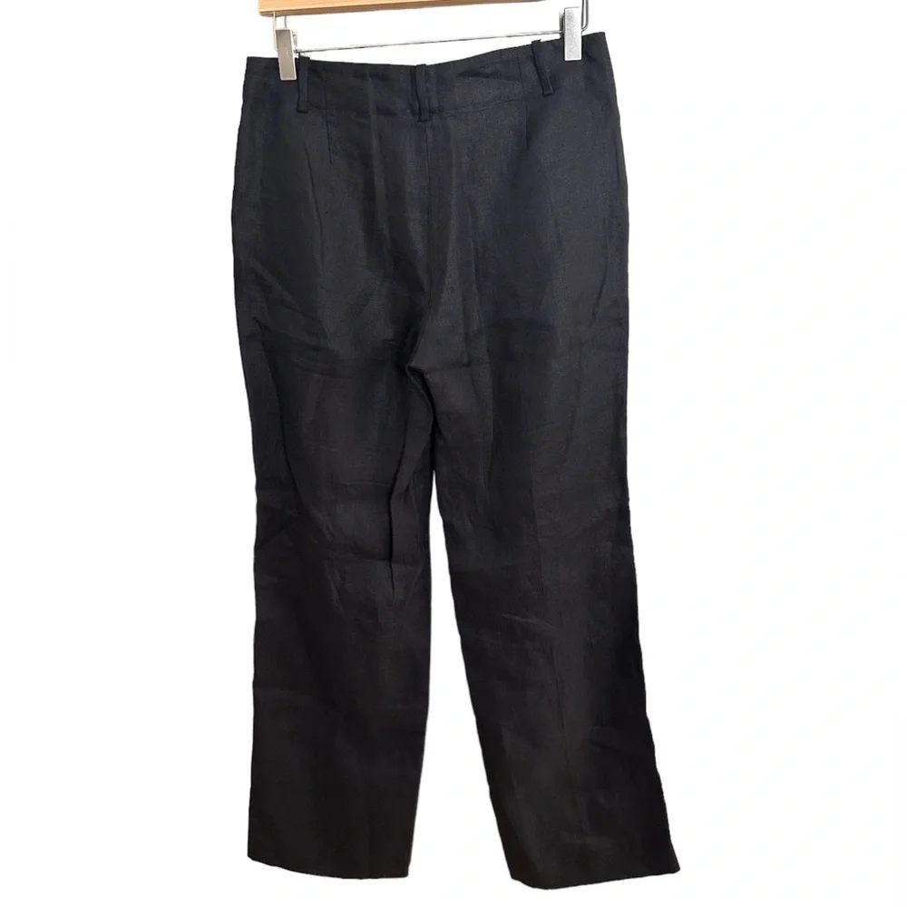Ralph Lauren 100% Linen Black Pants Women’s Size 4 - Picture 3 of 3